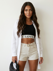Mousseline oversized blouse - Freya