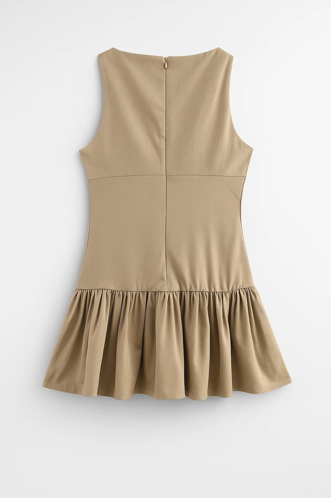 Mouwloze A-lijn mini jurk met strikdetails - Sophie