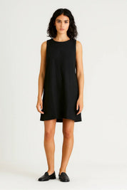 Mouwloze mini jurk met open rug - Claire