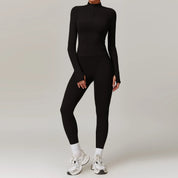 Naadloze activewear set met lange mouwen en legging – Nova
