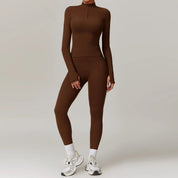 Naadloze activewear set met lange mouwen en legging – Nova