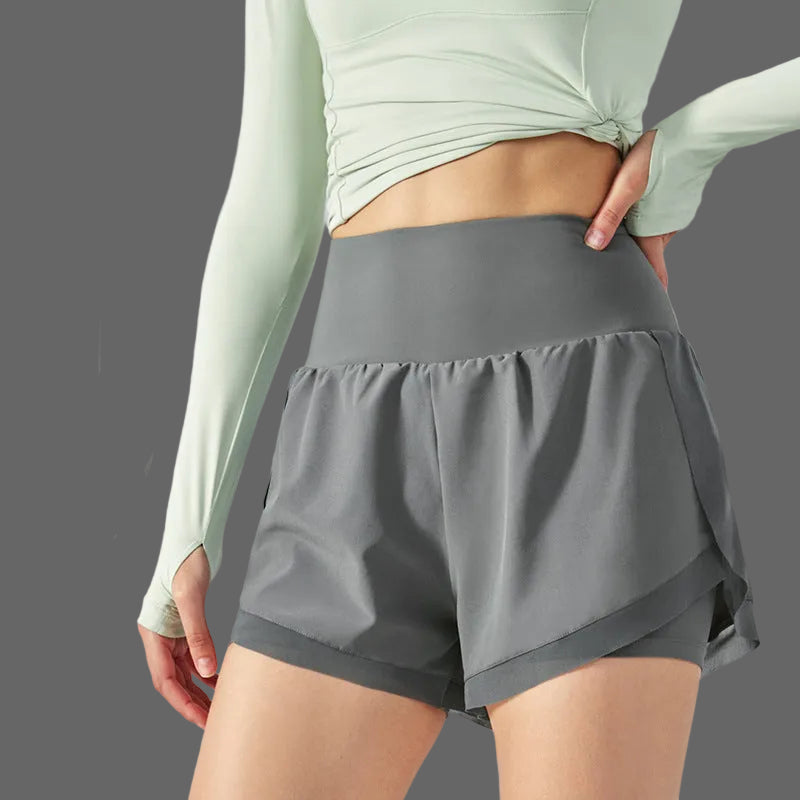 2-in-1 High Waist Sportshort – Elara