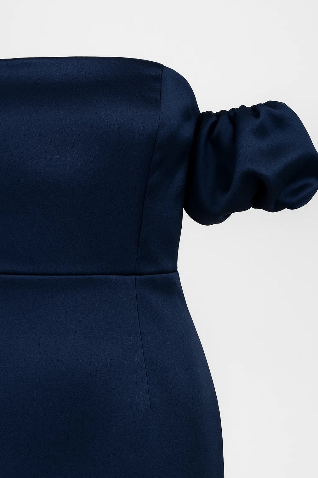 Off-shoulder midi jurk met pofmouwen - Valentina
