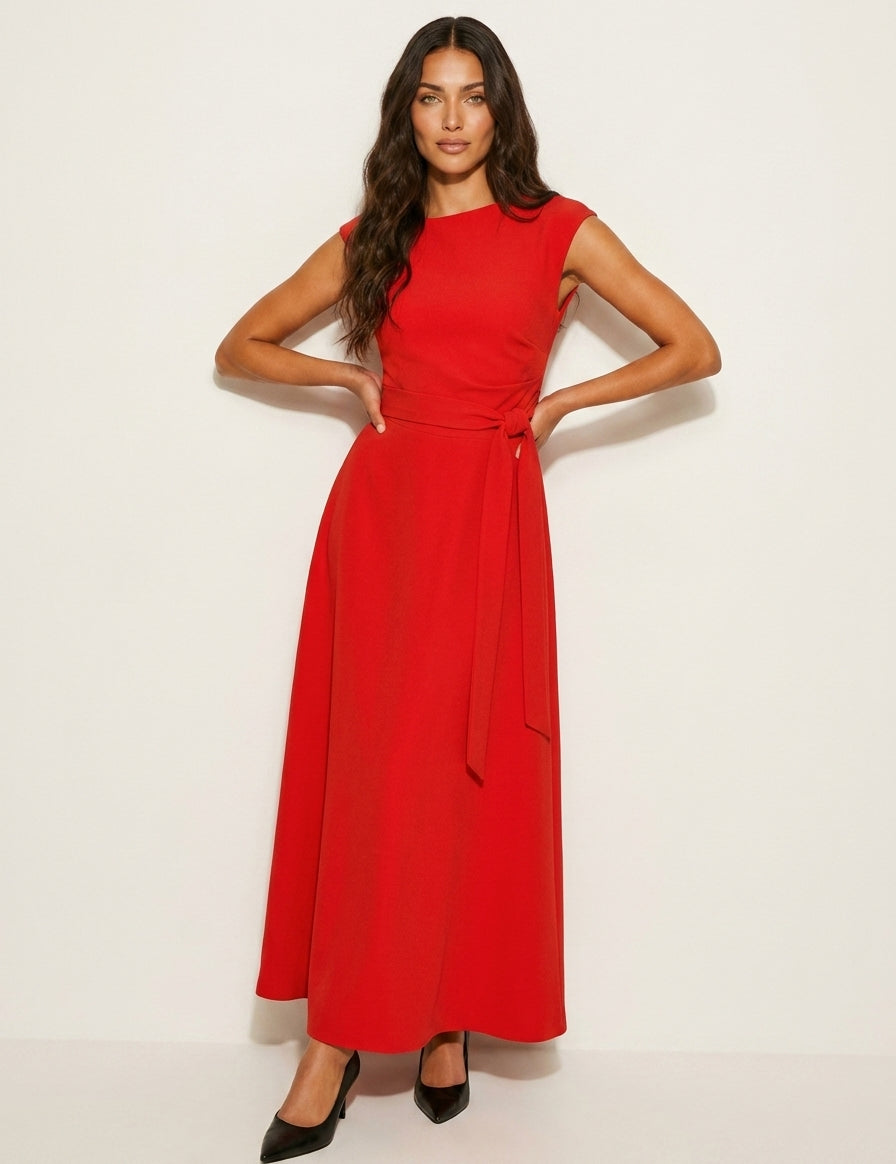 One-shoulder_maxi_jurk_met_tailleceintuur_-_Celeste_3.jpg