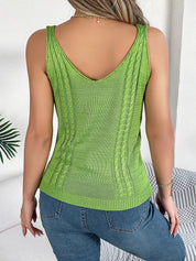 Open-knit chevron tanktop – Bayside