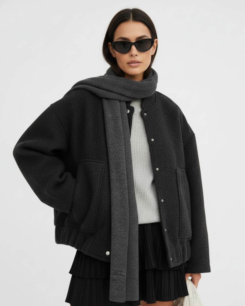 Oversize bomberjack dames – Ysaline