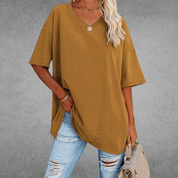 Oversized V-hals T-shirt - Sophie