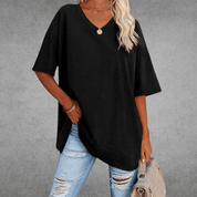 Oversized V-hals T-shirt - Sophie