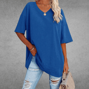 Oversized V-hals T-shirt - Sophie