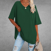 Oversized V-hals T-shirt - Sophie