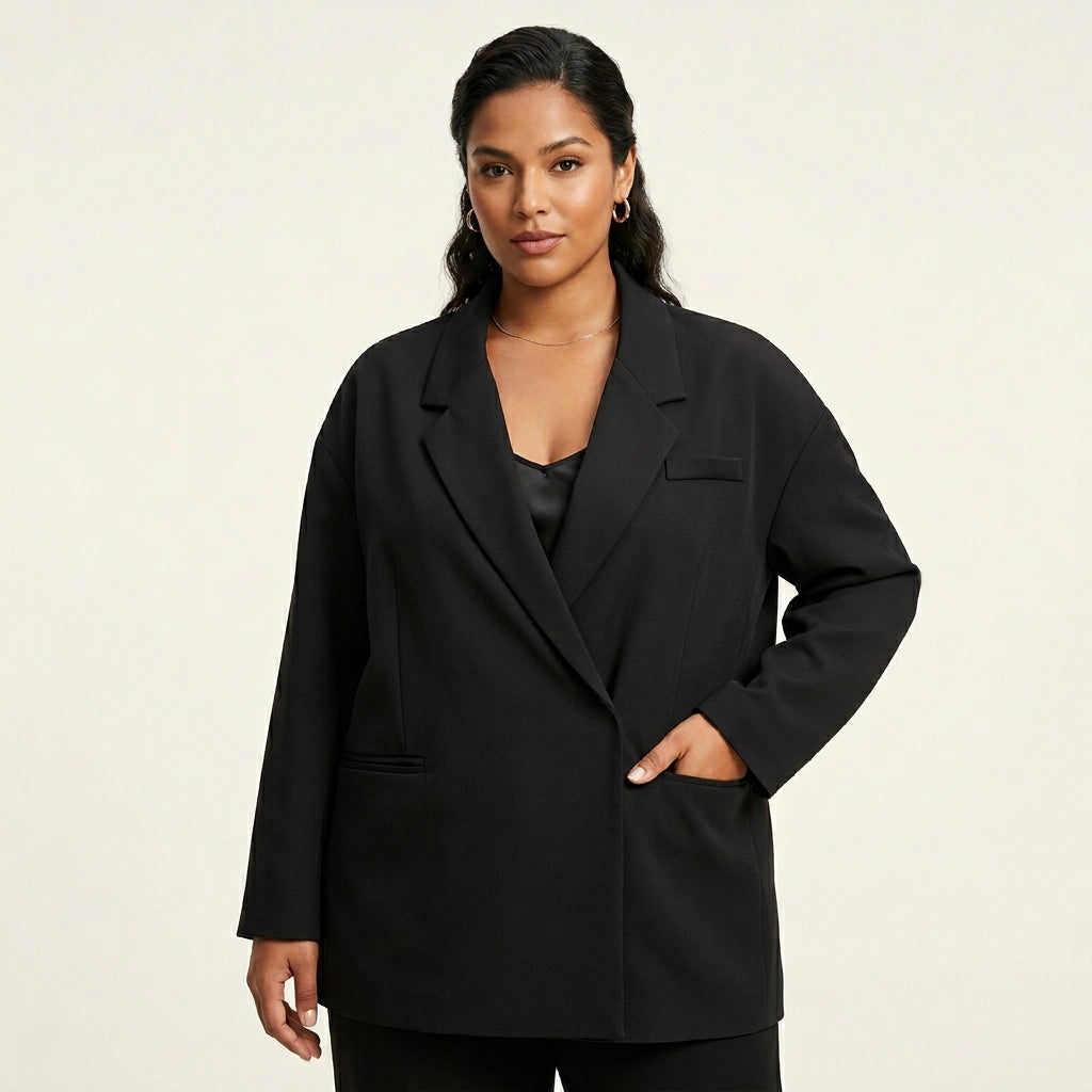 Oversized blazer met minimalistische snit - Amara