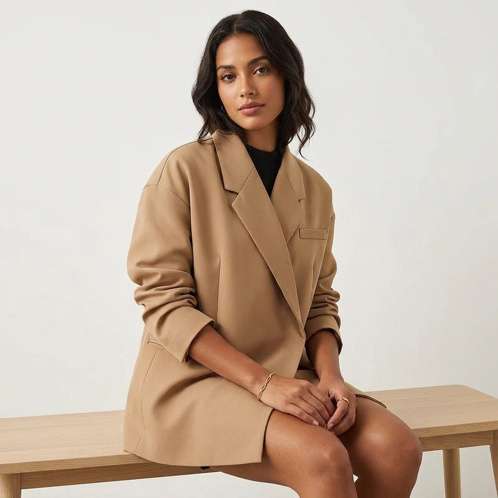 Oversized blazer met minimalistische snit - Amara