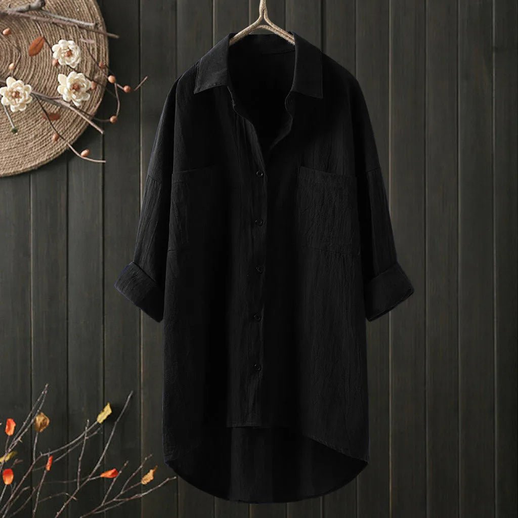 Oversized blouse met borstzakken - Sabrina