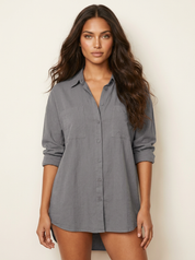 Oversized blouse met borstzakken - Sabrina