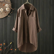 Oversized blouse met borstzakken - Sabrina