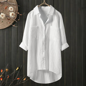 Oversized blouse met borstzakken - Sabrina