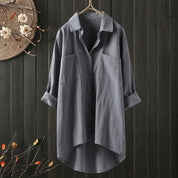 Oversized blouse met borstzakken - Sabrina