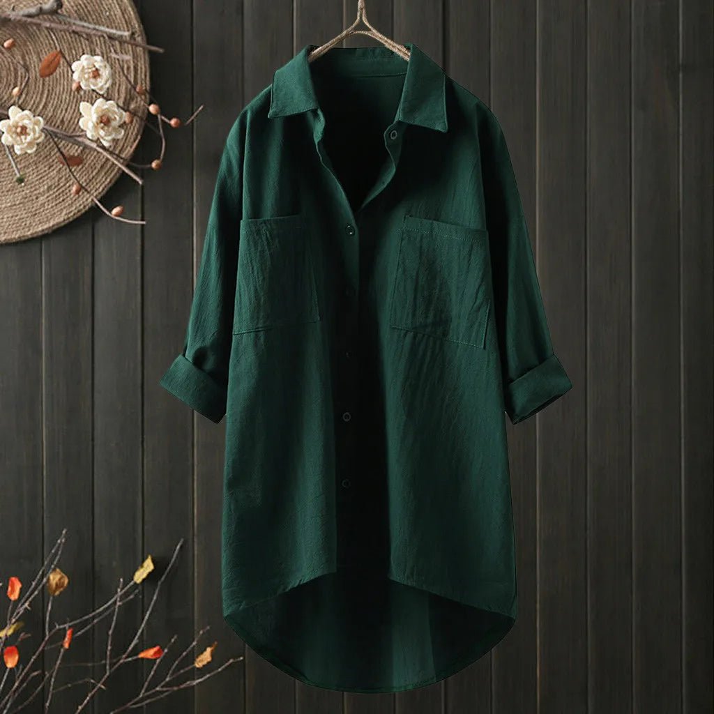 Oversized blouse met borstzakken - Sabrina