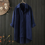 Oversized blouse met borstzakken - Sabrina