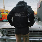 Oversized hoodie met inspirerende quote - Emma