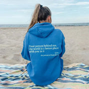 Oversized hoodie met inspirerende quote - Emma