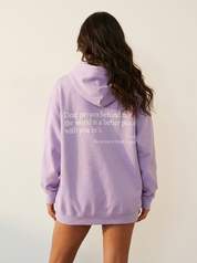 Oversized hoodie met inspirerende quote - Emma