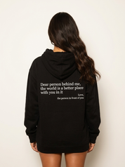 Oversized hoodie met inspirerende quote - Emma
