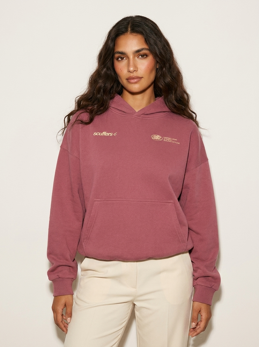 Oversized unisex hoodie met print - Lotte