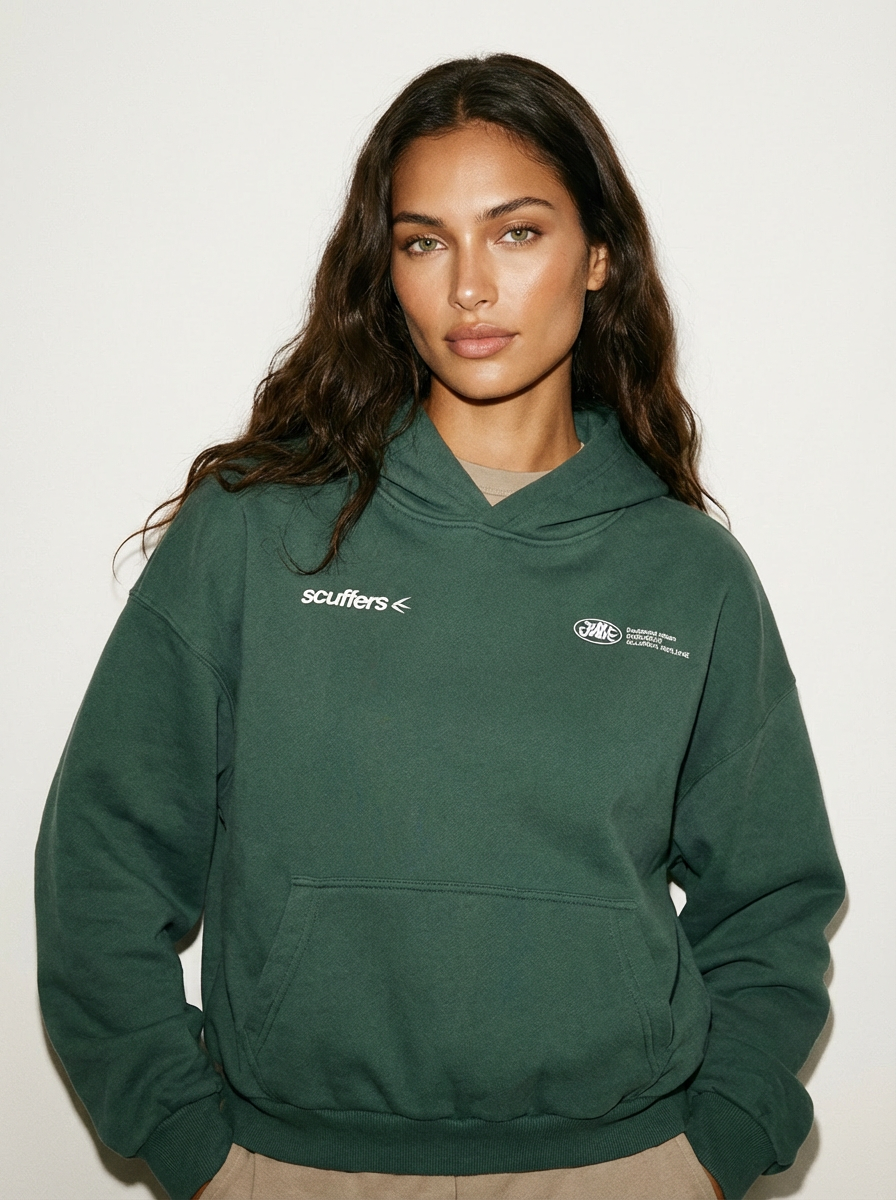 Oversized unisex hoodie met print - Lotte