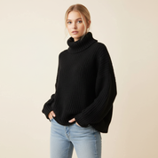 Oversized coltrui met grove knit voor dames
