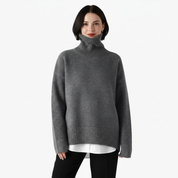 Oversized coltrui met hoge hals