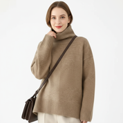 Oversized coltrui met hoge hals