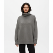 Oversized coltrui met hoge hals