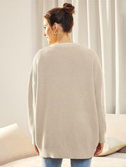 Oversized damesvest met V-hals – Isabelle