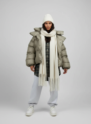 Oversized gewatteerde dames pufferjas