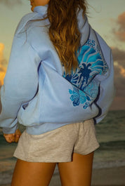Oversized hoodie met artistieke rugprint