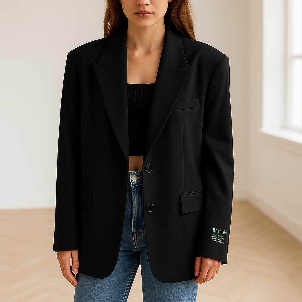 Oversized klassieke damesblazer