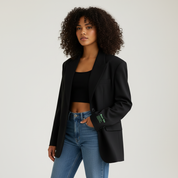 Oversized klassieke damesblazer