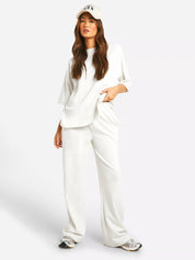 Oversized set met wijde broek