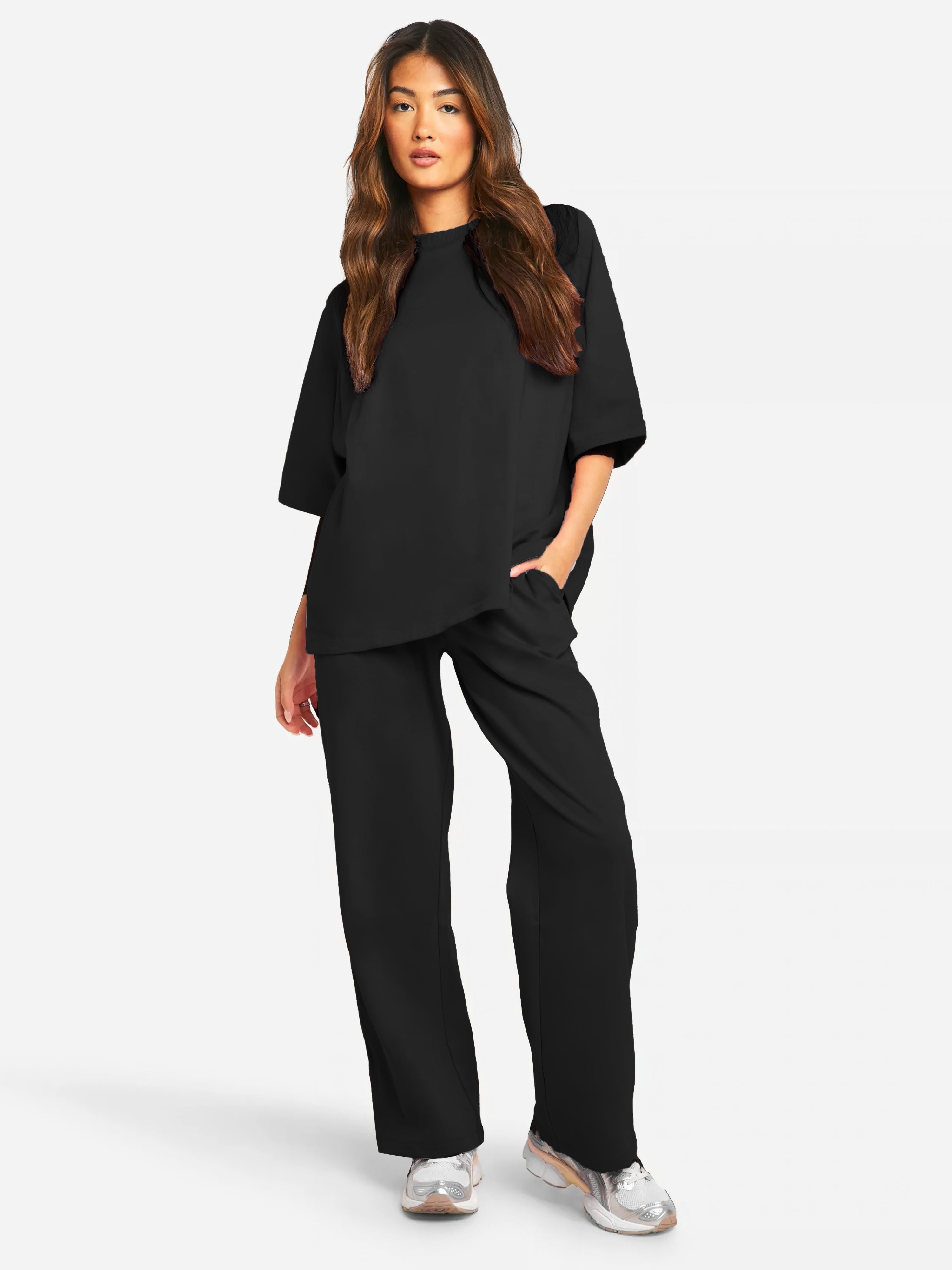 Oversized set met wijde broek