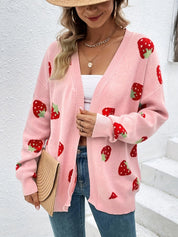 Oversized strawberry cardigan – Rosalie