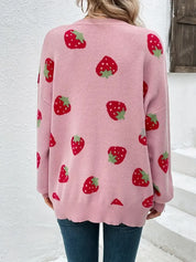 Oversized strawberry cardigan – Rosalie