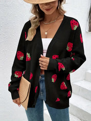 Oversized strawberry cardigan – Rosalie