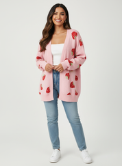 Oversized strawberry cardigan – Rosalie