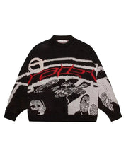 Oversized streetwear dames trui met grafische print - Yara