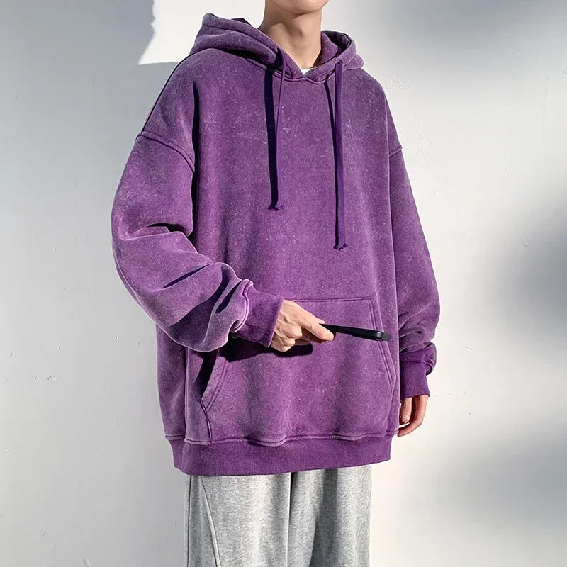 Oversized washed hoodie voor dames – Elara