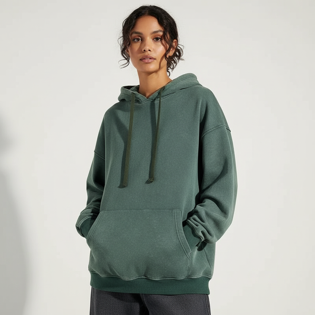 Oversized washed hoodie voor dames – Elara