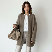 Oversized zacht gebreid damesvest – Eefje