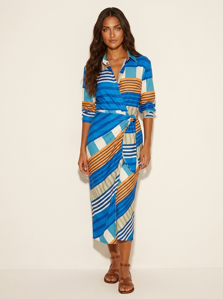 Wrap dress with an elegant print – Amélie