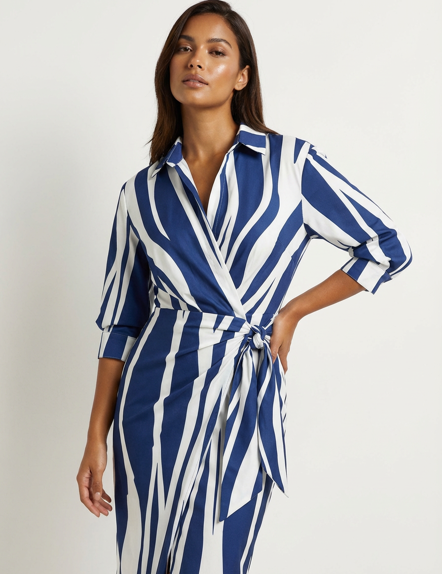 Wrap dress with an elegant print – Amélie